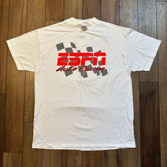 Other - Vintage ESPN Racing Single Stitch‎ Made in USA Tee size 2XL XXL Deadstock